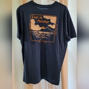 NWOT Men's, Old Navy medium, blue t-shirt, soft washed, Lost in Paradise